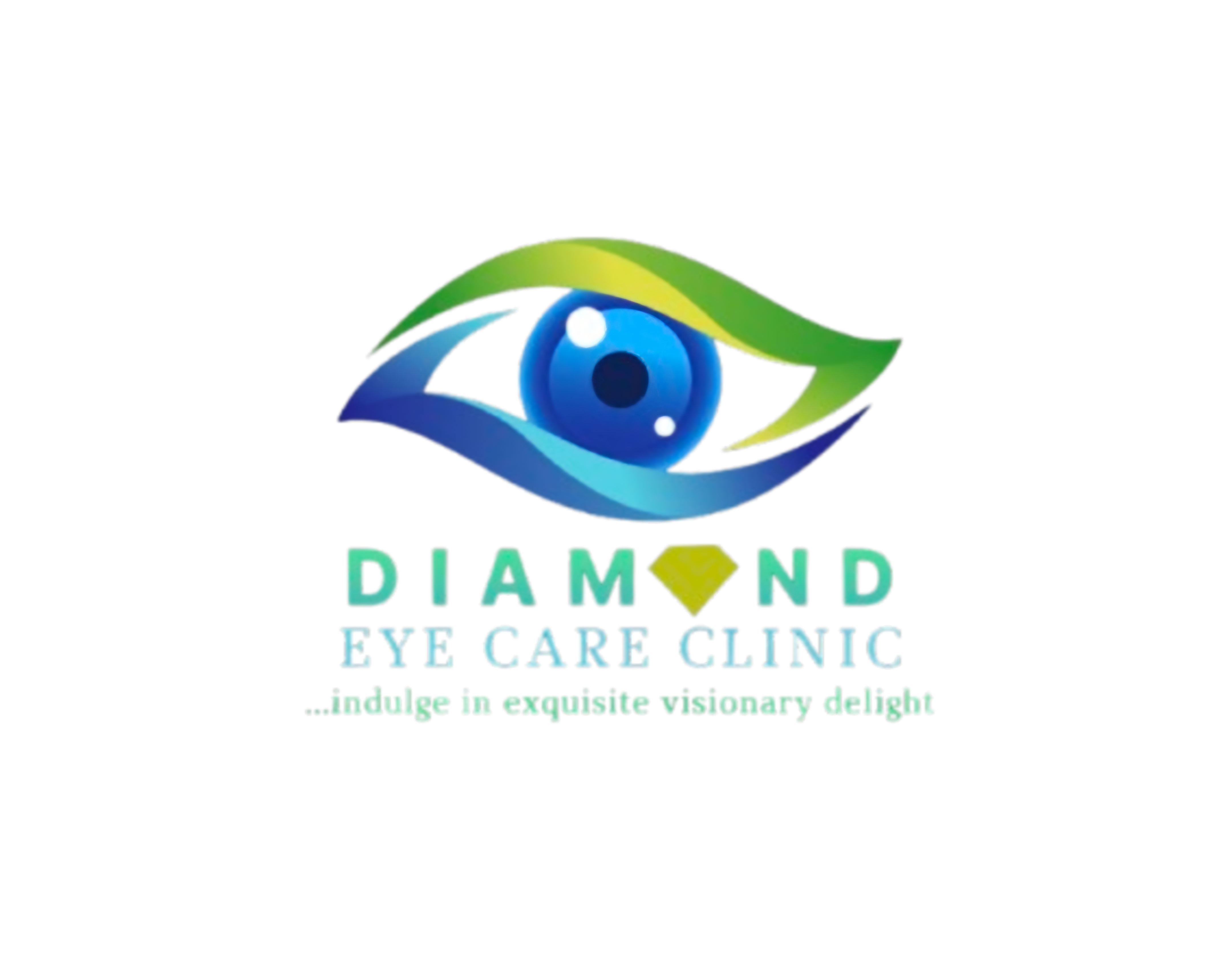 Diamond eye care clinic logo